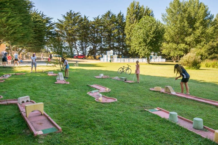 Minigolf camping