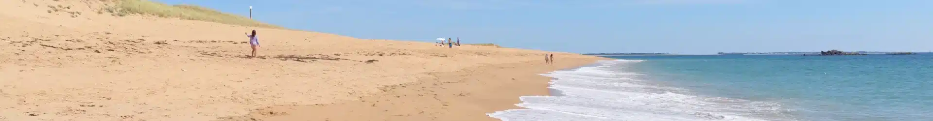 La plage de Kerouriec, l'une des plages les plus populaires d'Erdeven